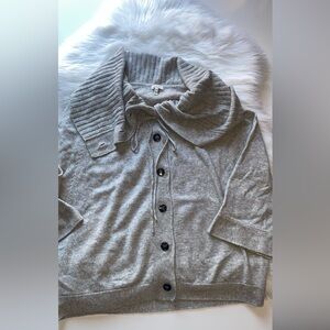 Joie Gray Button-Up Women's Cardigan